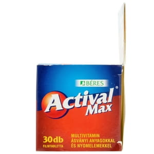 Активал Макс таблетки покрытые оболочкой общеукрепляющего действия с витамином С, витамином Д3 и цинком флакон 30 шт