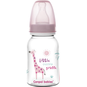 Пляшечка для годування CANPOL (Канпол) 59/100 пластикова з малюнком 120 мл