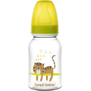 Пляшечка для годування CANPOL (Канпол) 59/100 пластикова з малюнком 120 мл