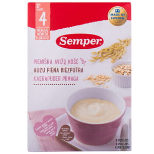 Каша молочная SEMPER (Семпер) Овсяная растворимая с 4-х месяцев 250 г