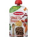 Пюре мясо-овощное детское SEMPER (Семпер) Спагетти болоньезе с 6-ти месяцев мягкая упаковка 120 г