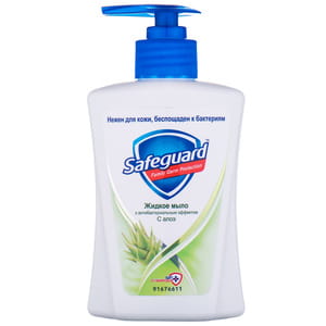 Мило рідке SAFEGUARD (Сейфгард) антибактеріальне Алое 250 мл