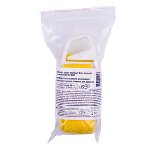 Джгут медичний кольоровий з бавовняної тканини з пластиковою пряжкою багаторазовий для дорослих Brise plus (Брайс плюс) розмір 2,5 см x 45 см 1 шт