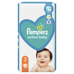 Подгузники для детей PAMPERS Active Baby (Памперс Актив Бэби) 3 от 6 до 10 кг 58 шт