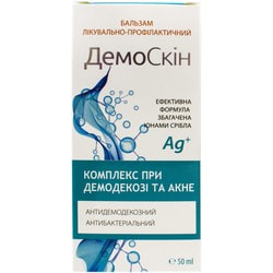 Демоскін бальзам для обличчя лікувально-профілактичний антидемодекозний та антибактеріальний 50 мл