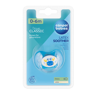 Пустышка латексная CANPOL (Канпол) артикул 22/606 круглая от 0 до 6 месяцев