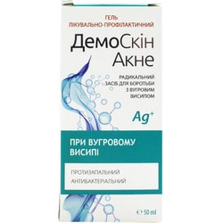 Демоскін акне гель для обличчя лікувально-профілактичний при вугровому висипі протизапальний та антибактеріальний 50 мл