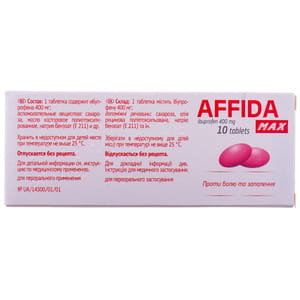 Аффида Макс табл. п/о 400мг №10