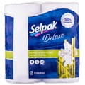Полотенца бумажные SELPAK (Селпак) Deluxe (Делюкс) 2 рулона