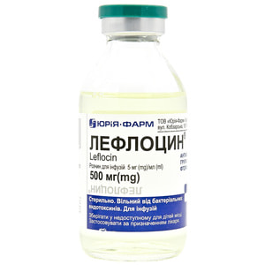 Лефлоцин р-р д/инф. 5мг/мл бут. 100мл №1