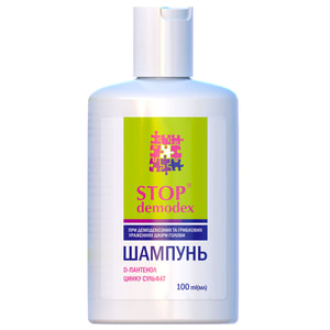 Шампунь Стоп Демодекс при демодекозных и грибковых поражения кожи головы 100 мл