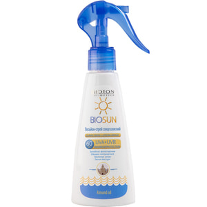 Лосьон-спрей для тела BIOTON (Биотон) Biosun (Биосан) солнцезащитный с миндальным маслом SPF 60 150 мл