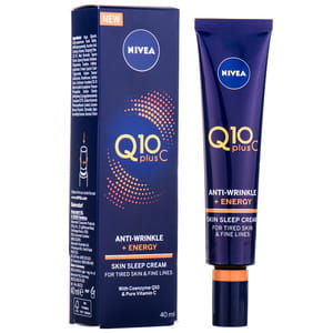 Крем для лица NIVEA (Нивея) увлажняющий Q10 Plus C + Energy против морщин ночной 50 мл