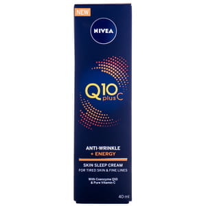 Крем для лица NIVEA (Нивея) увлажняющий Q10 Plus C + Energy против морщин ночной 50 мл