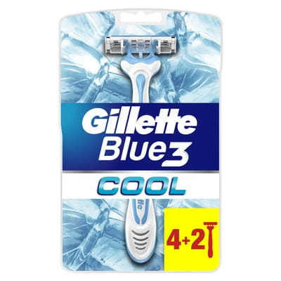 Бритва GILLETTE Blue 3 (Жиллет Блу 3) Cool одноразовая 6 шт