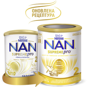 Смесь молочная детская NESTLE (Нестле) Нан 2 Supreme (Суприм) на основе частично гидролизированного белка молочной сыворотки с 6-ти месяцев 800 г