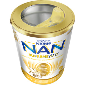 Смесь молочная детская NESTLE (Нестле) Нан 2 Supreme (Суприм) на основе частично гидролизированного белка молочной сыворотки с 6-ти месяцев 800 г