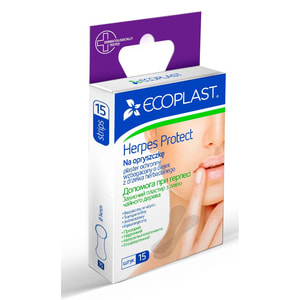Пластир медичний Ecoplast (Екопласт) Допомога при герпесі 15 шт