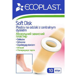 Пластырь мозольный Ecoplast (Экопласт) защитный СофтДиск 10 шт