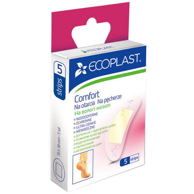 Пластырь мозольный Ecoplast (Экопласт) на влажные мозоли Комфорт 5 шт