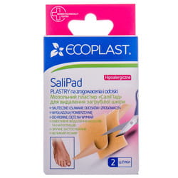Пластырь мозольный Ecoplast (Экопласт) СалиПад для удаления загрубевшей кожи 2 шт