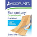 Пластырь медичний Ecoplast (Екопласт) на тканинній основі розмір 6 см х 1 м стрічка