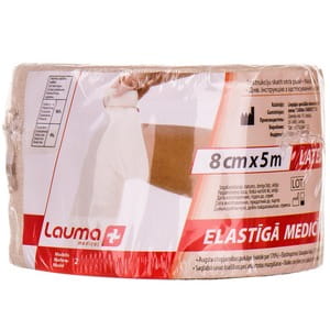 Бинт эластичный медицинский LAUMA (Лаума) модель 2 Latex Free высокой степени растяжимости размер 5м х 8см