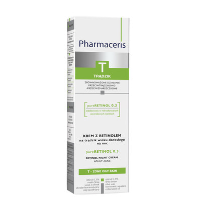 Крем для лица PHARMACERIS (Фармацерис) Pure Retinol 0.3%  ночной с ретинолом 40 мл