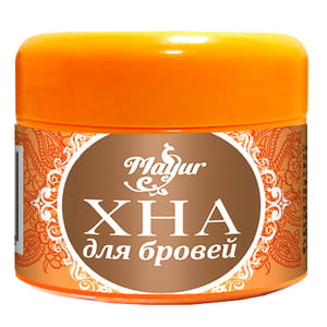 Хна-пудра для временного татуажа и окрашивания бровей MAYUR (Маюр) цвет светло-коричневый 10 г