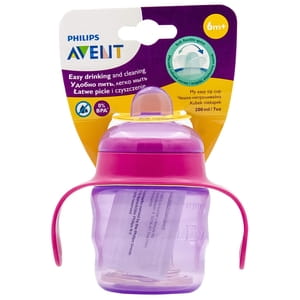 Чашка-непроливайка AVENT (Авент) SCF551/03 з м'яким носиком від 6 місяців рожева 200 мл