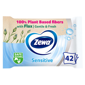 Туалетная бумага ZEWA (Зева) влажная Pure упаковка 42 шт