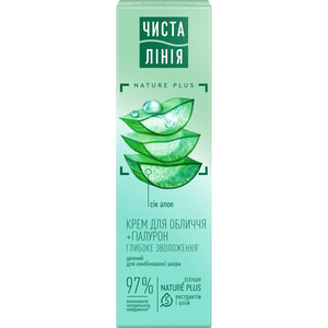 Крем для лица ЧИСТАЯ ЛИНИЯ Легкий увлажняющий дневной для нормальной и комбинированной кожи 40 мл