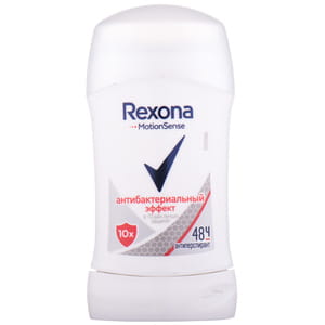 Дезодорант-антиперспирант стик для женщин REXONA (Рексона) Антибактериальный эффект 40 мл