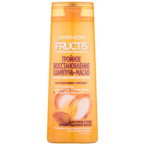 Шампунь GARNIER Fructis (Гарньер Фруктис) Тройное восстановление масло-уход для сухих и повреждённых волос 400 мл