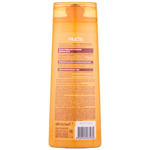 Шампунь GARNIER Fructis (Гарньер Фруктис) Тройное восстановление масло-уход для сухих и повреждённых волос 400 мл