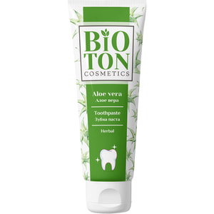 Зубная паста BIOTON (Биотон) Cosmetics Herbal (Косметикс Хербал) Алоэ вера 100 мл