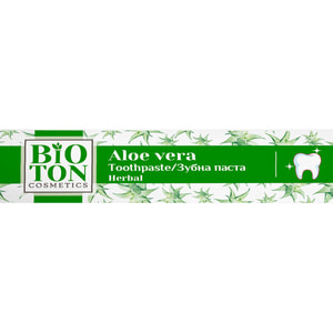 Зубная паста BIOTON (Биотон) Cosmetics Herbal (Косметикс Хербал) Алоэ вера 100 мл