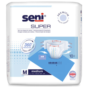 Підгузки для дорослих SENI (Сені) Super Medium (Супер Медіум) розмір M/2 10 шт