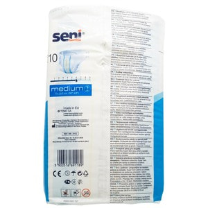 Подгузники для взрослых Seni (Сени) Super Medium (Супер Медиум) размер M/2 10 шт