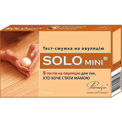 Тест для определения овуляции SOLO Mini (Соло мини) 5 шт