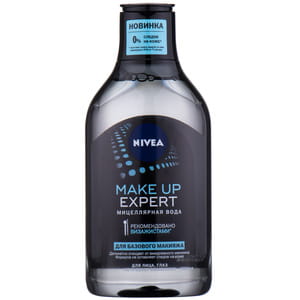 Вода мицеллярная NIVEA (Нивея) Make-Up Expert (Мэйк ап эксперт) для базового макияжа 400 мл