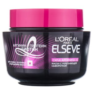 Маска L’OREAL Paris Elseve (Лореаль Париж Эльсев) Сила аргинина Х3 для слабых склонных к выпадению волос 300 мл