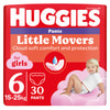Подгузники-трусики для детей HUGGIES (Хаггис) Pants (Пентс) 6 для девочек от 16 до 22 кг 30 шт
