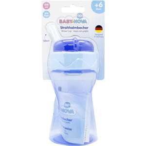 Чашка с трубочкою BABY-NOVA (Беби нова) цвет в ассортименте 300 мл
