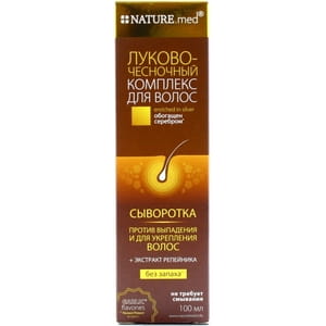 Сыворотка для волос NATURE.med (Натур мед) против выпадения Луково-чесночный комплекс 100 мл