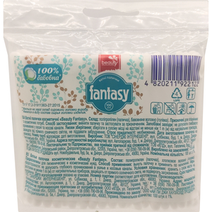 Ватні палочки FANTASY (Фентезі) косметичні в пакеті 100 шт