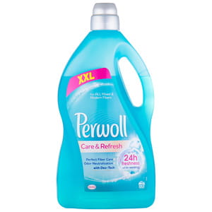 Средство для стирки жидкое PERWOLL (Перволь) для деликатных тканей Уход и освежающий эффект 3,6 л