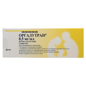 Оргалутран р-р д/ин. 0,5мг/мл шприц 0,5мл №5***