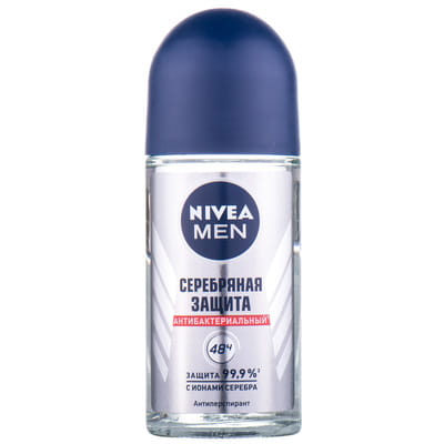 Дезодорант шариковый NIVEA (Нивея) Серебряная Защита для мужчин 50 мл