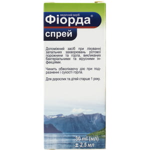 Фиорда спрей для ротовой полости и горла флакон 30 мл